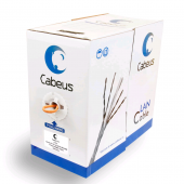 Кабель витая пара UTP (U/UTP), категория5e, 4 пары (24 AWG), одножильный, оранжевый, LSZH (Low Smoke Zero Halogen) (305 м), системная гарантия25 лет.