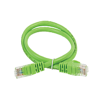 ITK Коммутационный шнур (патч-корд), кат.5Е UTP, 1м, зеленый