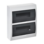 Корпус пластиковый ЩРН-П-24 черная прозрачная дверь IP41 GENERICA