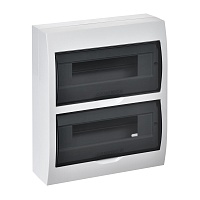 Корпус пластиковый ЩРН-П-24 черная прозрачная дверь IP41 GENERICA