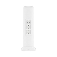 Миниколонна алюминиевая, 0.5м, цвет белый