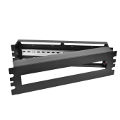 19″ панель с DIN-рейкой PS-3U, цвет черный