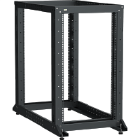 ITK LINEA F Стойка 2-рамная 33U 600х600-1000мм черная