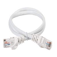 ITK Коммутационный шнур кат. 5Е UTP PVC 15м белый
