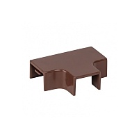 Угол T-образный (25х16) (4 шт) темное дерево EKF-Plast 