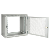 Шкаф телекоммуникационный настенный разборный 19”,15U(600x550), ШТ-НСр-15U-600-550-П дверь перфорированная ССД