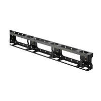 Металлический вертикальный кабельный организатор с крышкой 47U, для шкафов TTC, TTC2, TSA, TSC шириной 800 мм, черный (RAL 9004) (1 шт.)