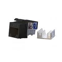 Вставка Keystone Jack RJ-45(8P8C), категория 6, черная