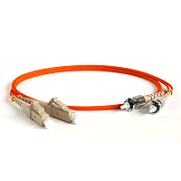 Патч-корд волоконно-оптический (шнур) MM 62.5/125, LC-ST, 2.0 мм, duplex, LSZH, 5 м