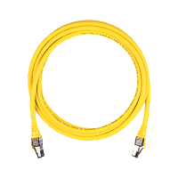 Коммутационный шнур NIKOMAX S/FTP 4 пары, Кат.8 (Класс I), 2000МГц, 2хRJ45/8P8C, T568B, заливной, с защитой защелки, многожильный, BC (чистая медь), 2