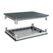 Крыша и основание RAL7011 для корпусов CQE, ШхГ 400х400 мм, комплект