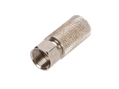 Коннектор NETLAN F-типа для коаксиальных кабелей RG11, без пина, накручивающийся, металлик, уп-ка 100 шт.