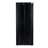 Шкаф нап. 19", 42U 800х1000,2-я перед. дв. стек,2-я задн. дв. мет, чер.