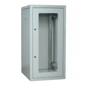 ITK Шкаф LINEA E 18U 600х600мм двери 2шт стек. и метал. сер.