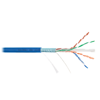 Кабель NIKOMAX F/UTP 4 пары, Кат.6 (Класс E), тест по ISO/IEC, 250МГц, одножильный, BC (чистая медь), 23AWG (0,55мм), полимерный материал нг(А)-HF, вн