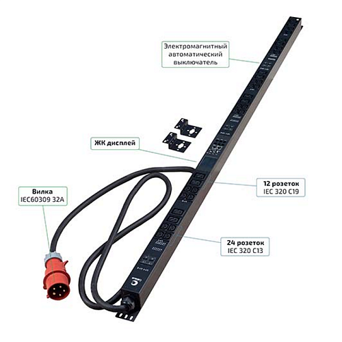 SMART-PDU-32-3P-24C13-12C19-I309-CM
