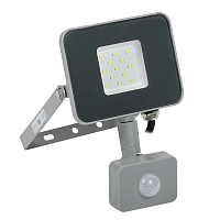 Прожектор СДО 07-10Д светодиодный серый с ДД IP54 IEK