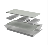 ITK LINEA N Компл. стенок боковых 800мм шкафа 42U сер.