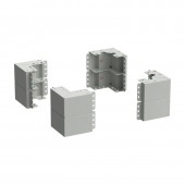 ITK LINEA S Уголок цоколя h=200мм сер. (8шт/компл)