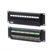 Патч-панель настенная c передним монтажом, 12 портов RJ-45(8P8C), категория 5e