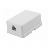 Розетка телефонная RJ-14 6P4C открытой проводки