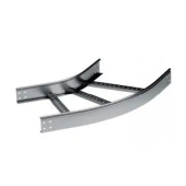 Угол горизонтальный 45 градусов 80x500 R-300 в комплекте с крепежными элементами и соединительными пластинами, необходимыми для монтажа