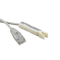 Патч-корд 110 тип-RJ45, 1 пара, LSZH, 1 м, серый