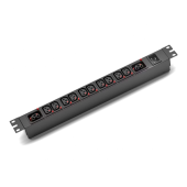 Блок распределения питания SMARTWATT PDU P-series 1U-B-1P16A-SMB-10C13-2C39-UL-2M-IEC320 
