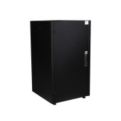 Шкаф нап. 19", 22U 600х1000, перед. дв. мет, задн. стен., мет, чер.