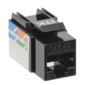ITK Модуль Keystone Jack кат.6A UTP 110 IDC 90град чёрный