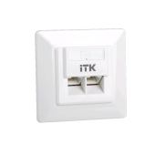 ITK Внутренняя инф. розетка RJ45 кат. 5Е UTP 2 порта