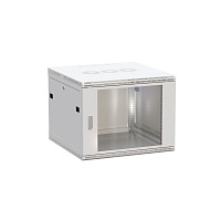 Шкаф настенный 19" TERACOM PRO 6U 600х450 мм дверь стеклянная с замком-ручкой серый