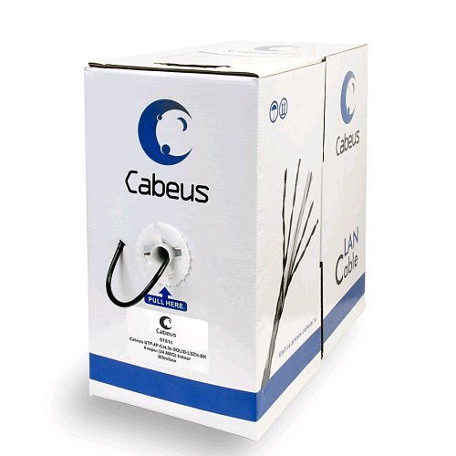 UTP-4P-Cat.5e-SOLID-LSZH-BK