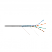 Кабель NIKOMAX F/UTP 4 пары, Кат.5e (Класс D), тест по ISO/IEC, 100МГц, одножильный, BC (чистая медь), 24AWG (0,50мм), поливинилхлорид, внутренний, се