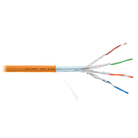Кабель NIKOMAX F/FTP 4 пары, Кат.6a (Класс Eа), тест по ISO/IEC, 500МГц, одножильный, BC (чистая медь), 23AWG (0,56мм), полимерный материал нг(А)-HF, 