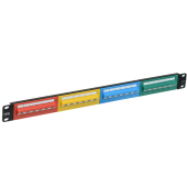 ITK 1U патч-панель кат. 5е UTP 24 угл. пт. 45 град. Dual IDC