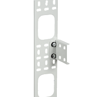 ITK Органайзер-хомут вертикальный 42U 70x12мм с крепежом сер