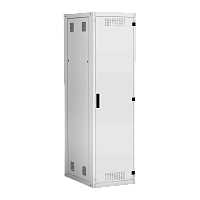 Напольный шкаф NETLAN 19", 42U, металлическая дверь, цельнометаллические стенки, Ш600хВ1996хГ800мм, в разобранном виде, серый