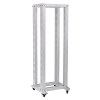 ITK 19" двухрамная стойка, 37U, 600x600, на роликах, серая