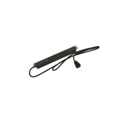 Блок розеток для 19" шкафов, горизонтальный, 6 розеток IEC320 C13, защита от перенапряжения с индикатором, кабель питания 2,5м (3х1,0мм2) с вилкой IEC