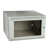 Шкаф телекоммуникационный настенный разборный 19”,9U(600x550), ШТ-НСр-9U-600-550-С дверь стекло ССД