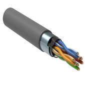 Каб. в. п. F/UTP кат. 5E 4 пары PVC 1м сер. GENERICA