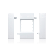 Модульный суппорт для монтажа механизмов 45х45 в короба с крышкой 75 мм