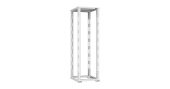 Монтажная стойка двухрамная с разборной рамой 19", 42U, Ш600xВ1995xГ800мм, с крышей, в разобранном виде, серый