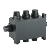 Коробка распаячная 118х76х60мм для монолит. стр. черная IEK