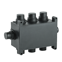 Коробка распаячная 118х76х60мм для монолит. стр. черная IEK