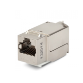 Вставка Keystone Jack RJ-45(8P8C), категория 5e, экранированная, 110 IDC, заделка с помощью NE-TOOL, белая