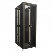 Стойка телекоммуникационная разборная, 48U, глубина 800 мм, цвет черный