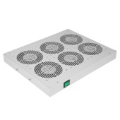 Вентиляторный модуль , 6 вентиляторов с термодатчиком 35С ВМ-2-19"Ш шнур ССД