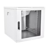 Шкаф 19" телеком навесной разборный 9U (600 × 530) съемные стенки, дверь стекло, чёрный